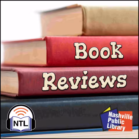 Stack of Books. Nashville Public Library Logo. Nashville Talking Library logo.